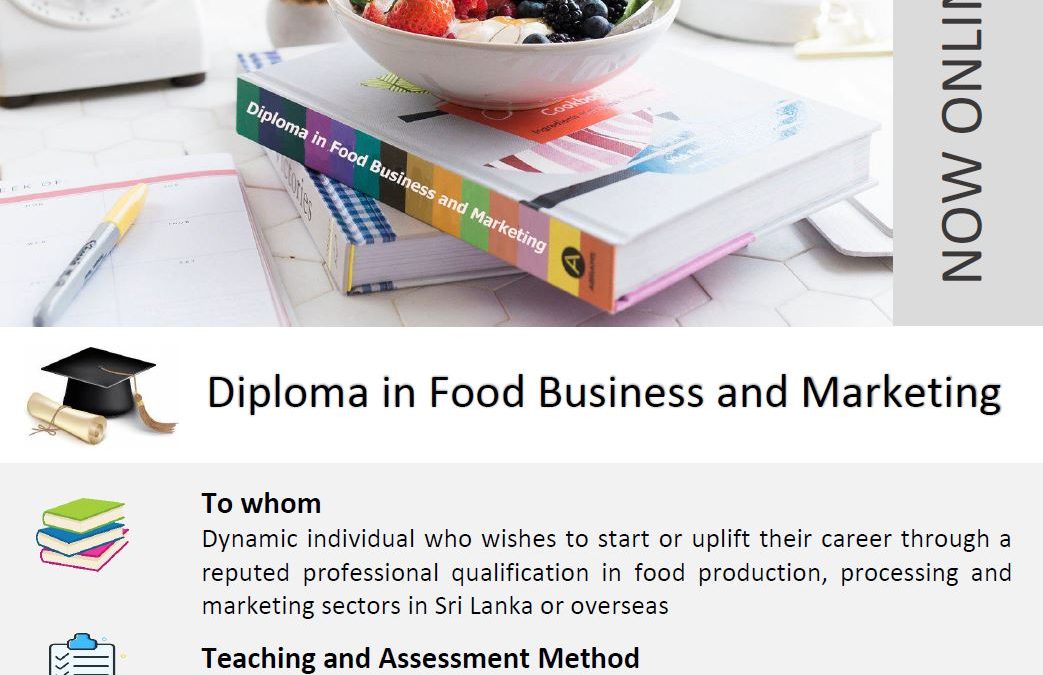 Calling Applications for Diploma in Food Business & Marketing – Apply Now
