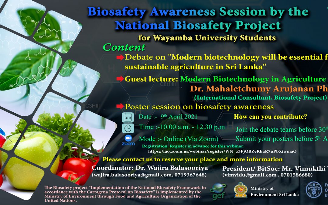 Biosafety Awareness Sessions by the National Biosafety Project