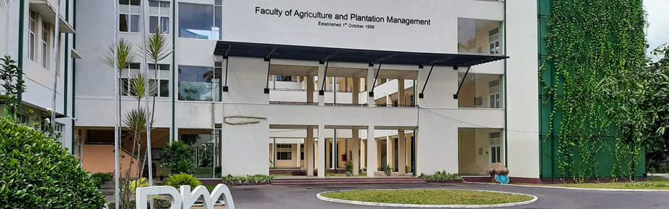 Inauguration Session | Faculty Of Agriculture And Plantation Management ...