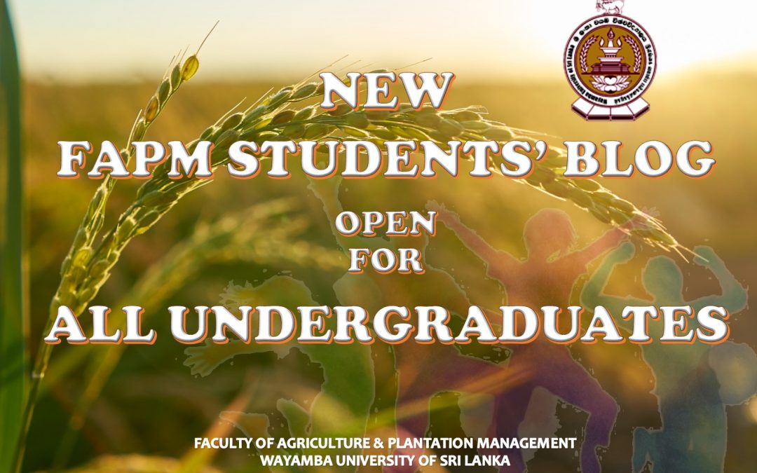 Brand New FAPM Students’ Blog Open for all Undergraduates