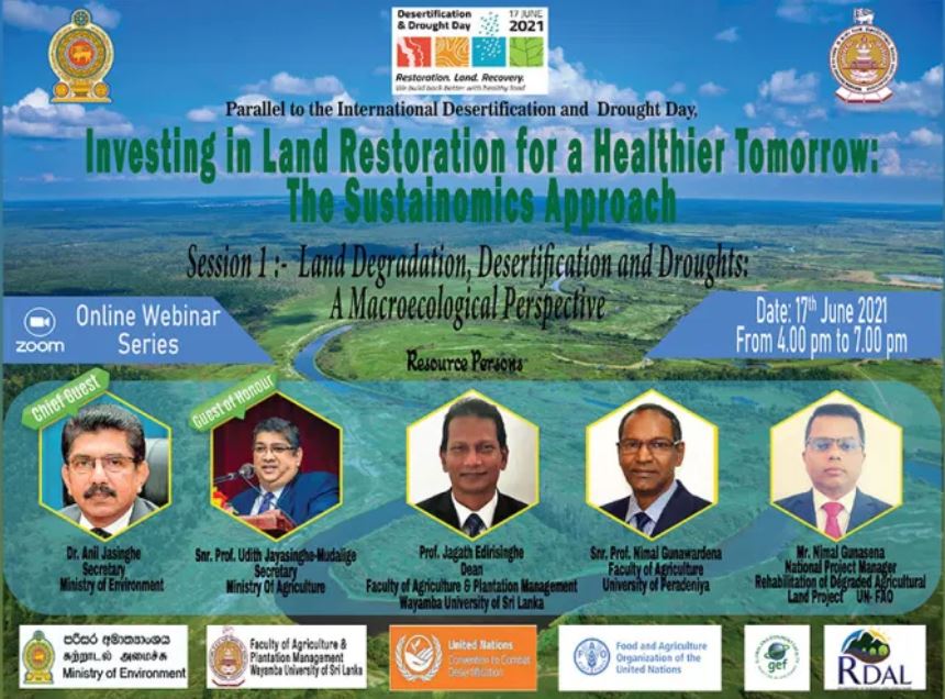 Register for the Webinar on “Investing on Land Restoration for a Healthier Tomorrow”
