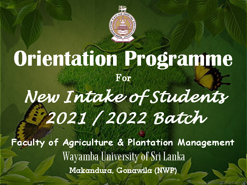 Orientation Programme of 2021/2022 Batch