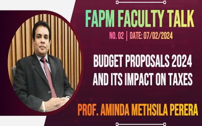 FAPM Faculty Talk – No. 02 – (07/02/2024) by Prof. Aminda Methsila Perera