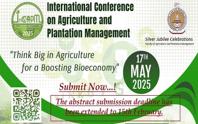 International Conference on Agriculture and Plantation Management (InCAPM) 2025