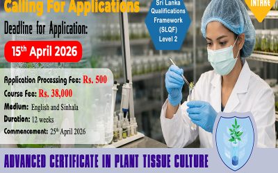 Advanced Certificate in Plant Tissue Culture – Fourth Intake