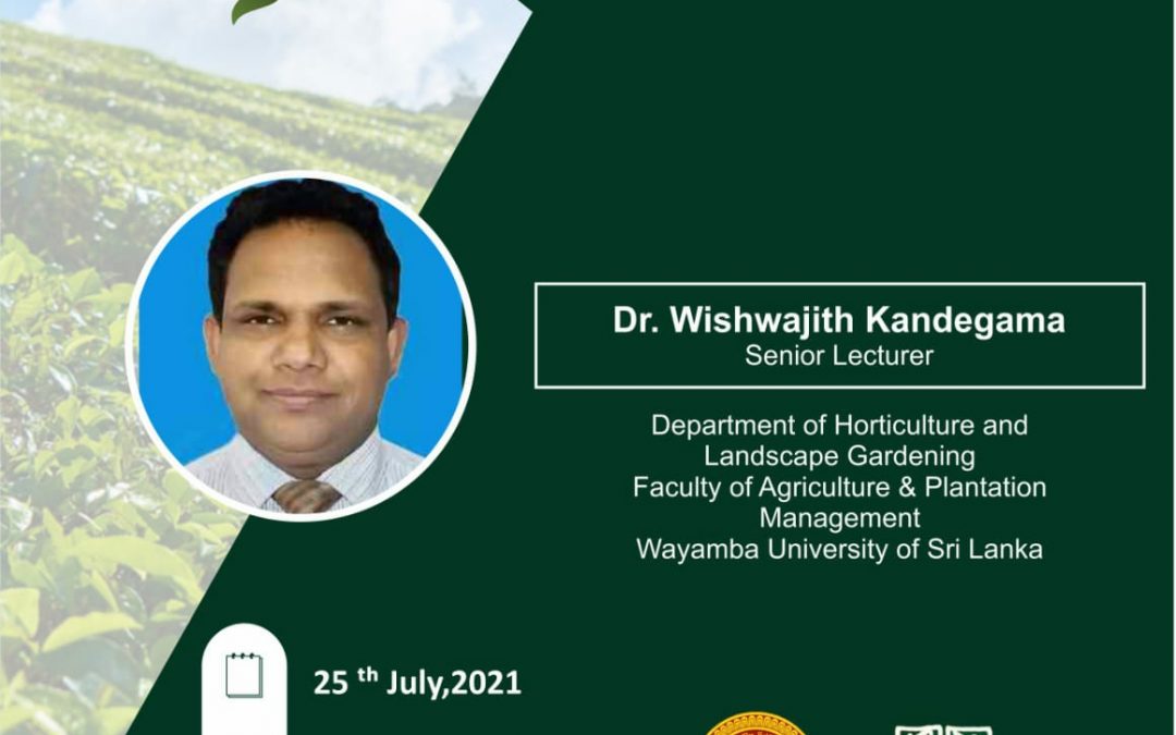 Join the Green Talk Delivered by Our Faculty Senior Lecturer Dr. Wishwajith at the UoP