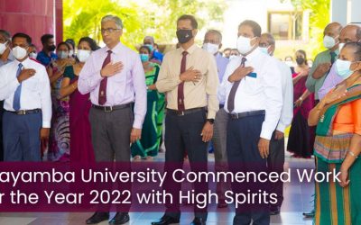 Wayamba University Commenced Work for the Year 2022 with High Spirits