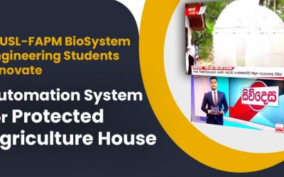 Well done !! WUSL-FAPM BioSystem Engineering Students innovate Automation System for Protected Agriculture House