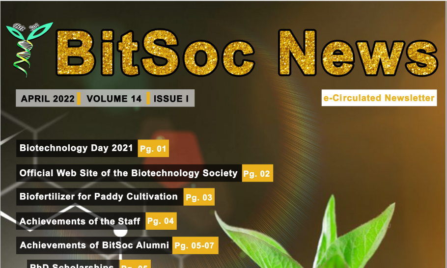 BitSoc Newsletter Volume 14  Issue 1