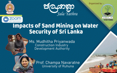 Talk Today on Sand Mining and Water, Organized by WUSL-FAPM Biosystem Technology Society